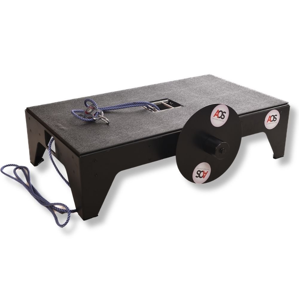 AOS Eco Pro Flywheel (Isoinertial) Antrenman ve Rehabilitasyon Sistemi 4 AOS Eco Pro isoinertial antrenman platformu üstten görünüm